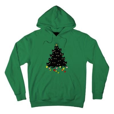 Cat Lovers Cute And Funny Holiday Tree Christmas Tall Hoodie