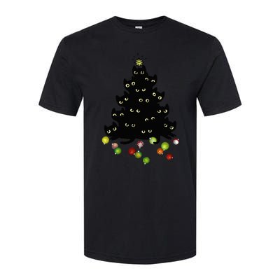 Cat Lovers Cute And Funny Holiday Tree Christmas Softstyle CVC T-Shirt