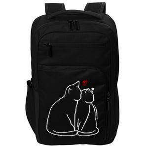 Cat Lover Cute Valentine Impact Tech Backpack