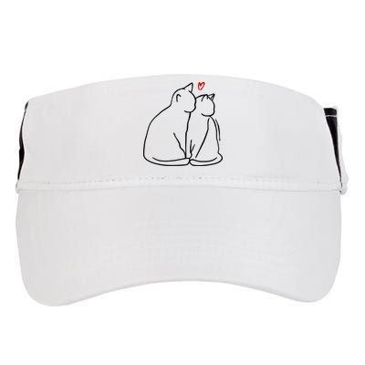 Cat Lover Cute Valentine Adult Drive Performance Visor