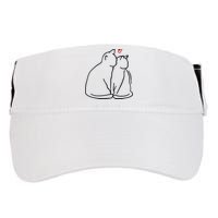 Cat Lover Cute Valentine Adult Drive Performance Visor