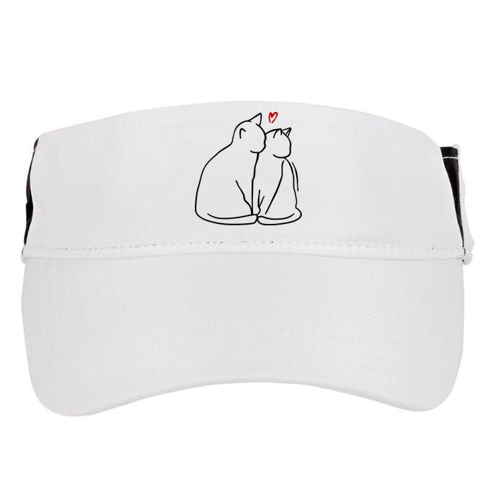Cat Lover Cute Valentine Adult Drive Performance Visor