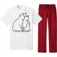 Cat Lover Cute Valentine Pajama Set