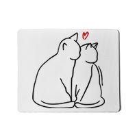 Cat Lover Cute Valentine Mousepad