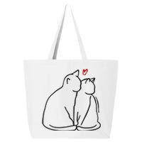 Cat Lover Cute Valentine 25L Jumbo Tote