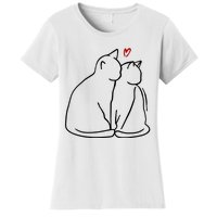 Cat Lover Cute Valentine Women's T-Shirt