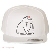 Cat Lover Cute Valentine Wool Snapback Cap