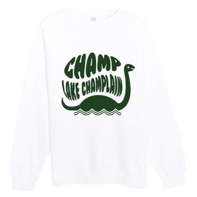 Champ Lake Champlain Monster American Folklore Premium Crewneck Sweatshirt