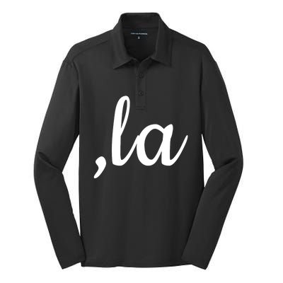 Comma La Silk Touch Performance Long Sleeve Polo