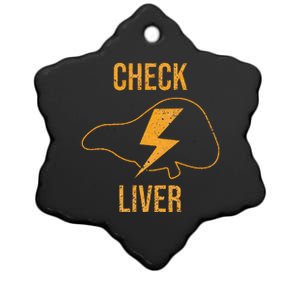 Check Liver Ceramic Star Ornament