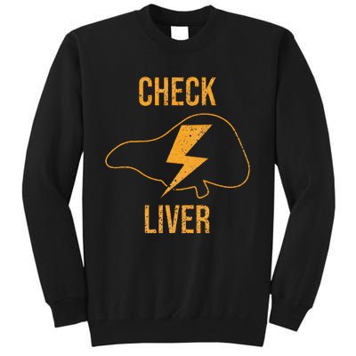 Check Liver Tall Sweatshirt