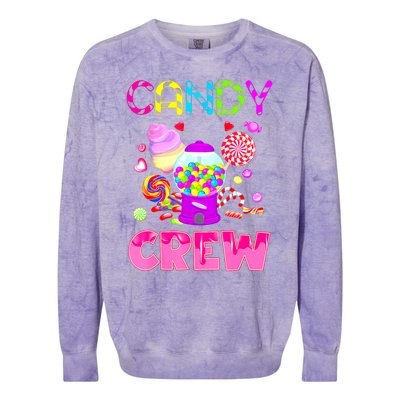 Candy Land Costume Women Candy Crew Sweetie Candy Squad Colorblast Crewneck Sweatshirt