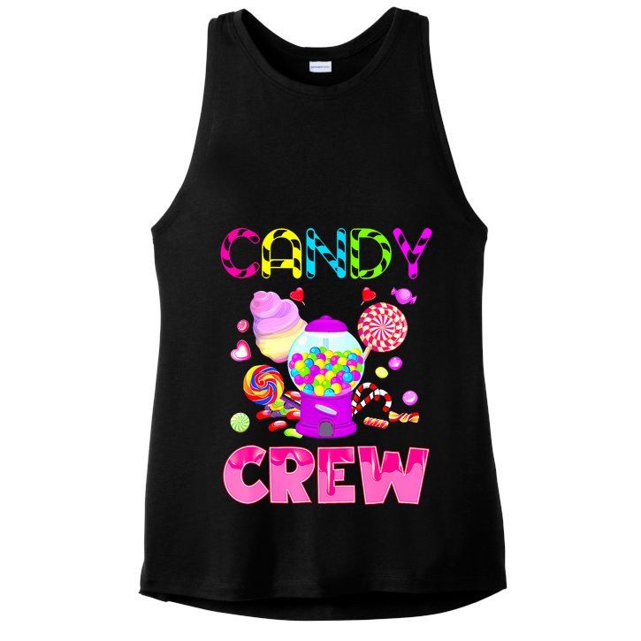 Candy Land Costume Women Candy Crew Sweetie Candy Squad Ladies PosiCharge Tri-Blend Wicking Tank