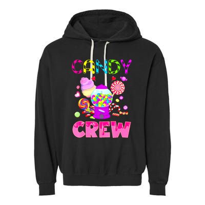 Candy Land Costume Women Candy Crew Sweetie Candy Squad Garment-Dyed Fleece Hoodie