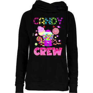 Candy Land Costume Women Candy Crew Sweetie Candy Squad Womens Funnel Neck Pullover Hood