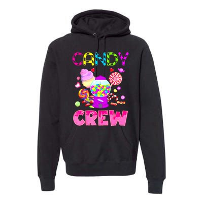 Candy Land Costume Women Candy Crew Sweetie Candy Squad Premium Hoodie