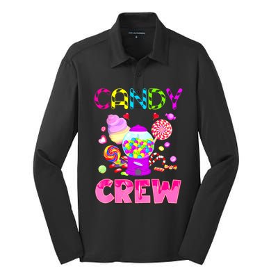 Candy Land Costume Women Candy Crew Sweetie Candy Squad Silk Touch Performance Long Sleeve Polo