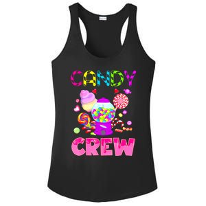 Candy Land Costume Women Candy Crew Sweetie Candy Squad Ladies PosiCharge Competitor Racerback Tank