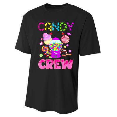 Candy Land Costume Women Candy Crew Sweetie Candy Squad Performance Sprint T-Shirt