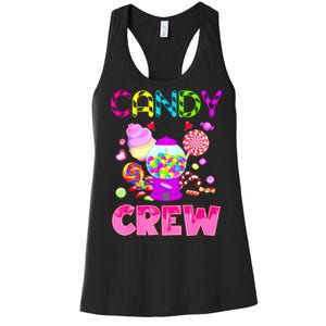 Candy Land Costume Women Candy Crew Sweetie Candy Squad Women's Racerback Tank