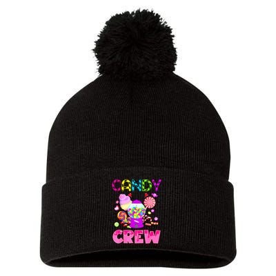 Candy Land Costume Women Candy Crew Sweetie Candy Squad Pom Pom 12in Knit Beanie