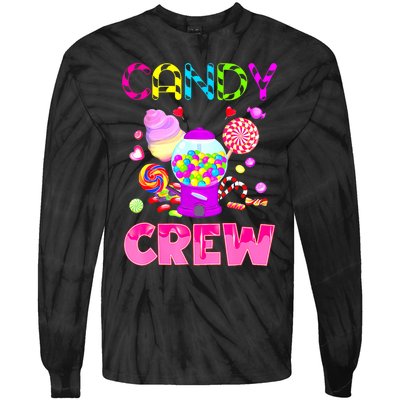 Candy Land Costume Women Candy Crew Sweetie Candy Squad Tie-Dye Long Sleeve Shirt