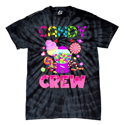 Candy Land Costume Women Candy Crew Sweetie Candy Squad Tie-Dye T-Shirt