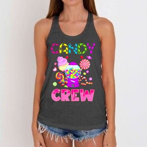 Candy Land Costume Women Candy Crew Sweetie Candy Squad Women's Knotted Racerback Tank