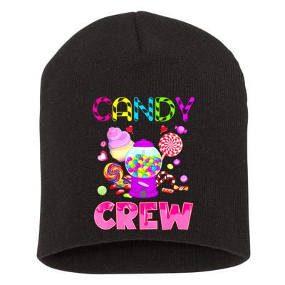 Candy Land Costume Women Candy Crew Sweetie Candy Squad Short Acrylic Beanie