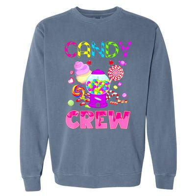 Candy Land Costume Women Candy Crew Sweetie Candy Squad Garment-Dyed Sweatshirt