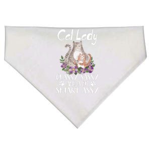 Cat Lady Classy Sassy And A Bit Smart Assy Cute USA-Made Doggie Bandana