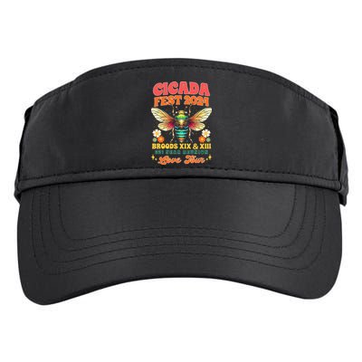 Cicada Lover Cicada Fest 2024 Broods Xix & Xiii Adult Drive Performance Visor