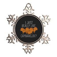 Capybara Lover Metallic Star Ornament