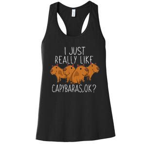 Capybara Lover Women's Racerback Tank