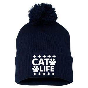 Cat Life Pom Pom 12in Knit Beanie