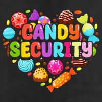 Candy Land Costumes Candy Land Candy Security 7 Panel Mesh Trucker Snapback Hat