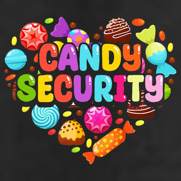 Candy Land Costumes Candy Land Candy Security 7 Panel Mesh Trucker Snapback Hat