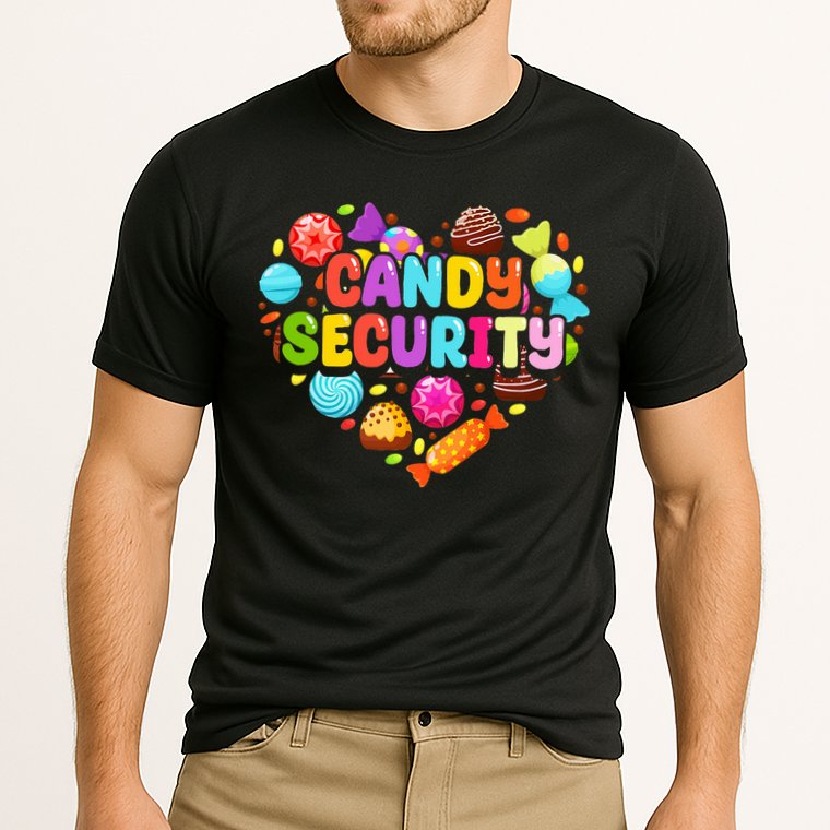 Candy Land Costumes Candy Land Candy Security Cooling Performance Crew T-Shirt