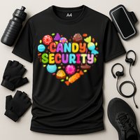 Candy Land Costumes Candy Land Candy Security Cooling Performance Crew T-Shirt