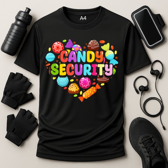 Candy Land Costumes Candy Land Candy Security Cooling Performance Crew T-Shirt