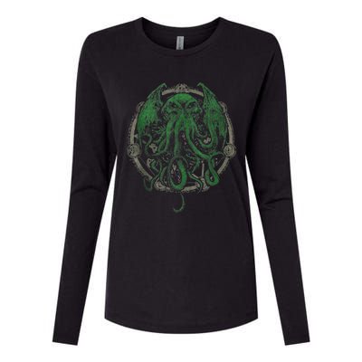 Cthulhu Lovecraft Womens Cotton Relaxed Long Sleeve T-Shirt