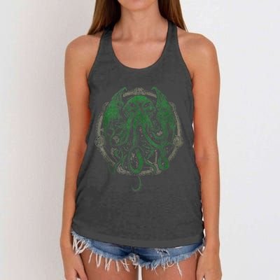 Cthulhu Lovecraft Women's Knotted Racerback Tank