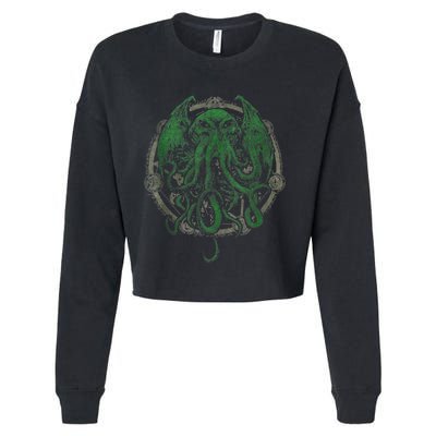 Cthulhu Lovecraft Cropped Pullover Crew