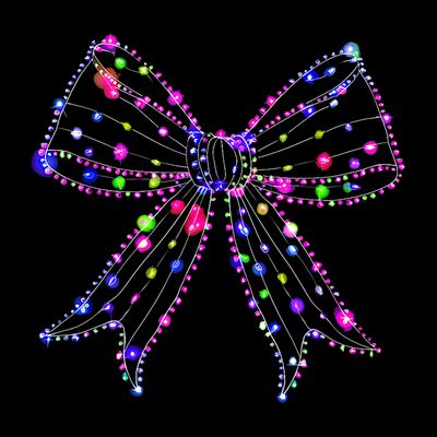 Christmas Light Coquette Bow Christmas Season T-Shirt