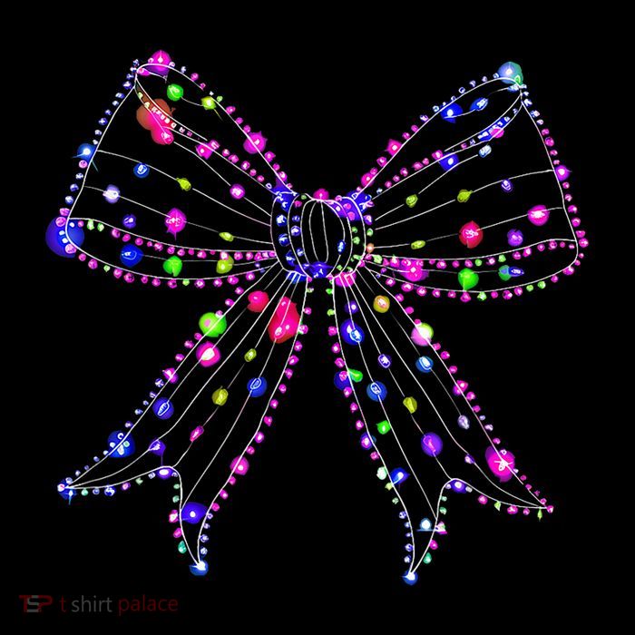 Christmas Light Coquette Bow Christmas Season Premium T-Shirt