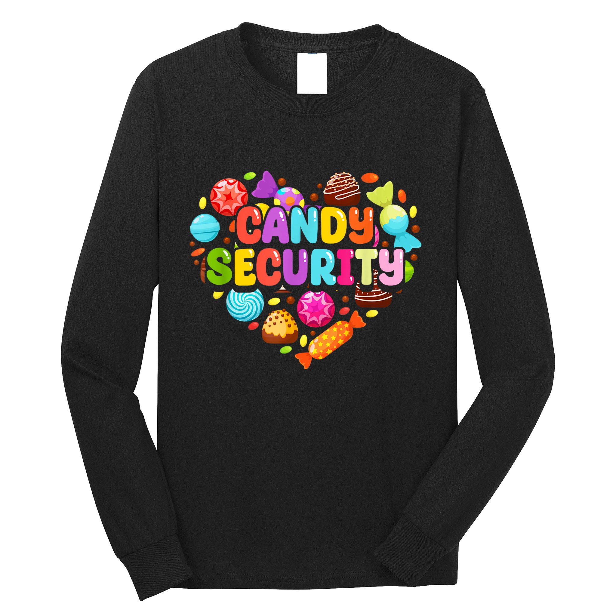Candy Land Costumes Adult Candy Land Candy Security Long Sleeve Shirt
