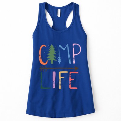 Camping Life Colorful Happy Campers Great Gift Womens Tank Top