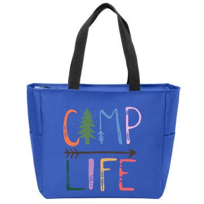 Camping Life Colorful Happy Campers Great Gift Zip Tote Bag