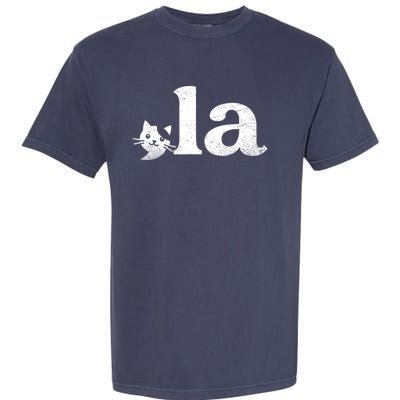 Comma La Cat Retro Vote Kamala Harris 2024 Garment-Dyed Heavyweight T-Shirt