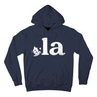 Comma La Cat Retro Vote Kamala Harris 2024 Hoodie